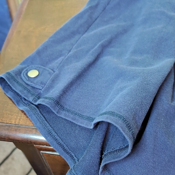 Just My Size Relaxed Fit Navy Snap Detail Shorts 3x Women's Vintage - Picture 5 of 5